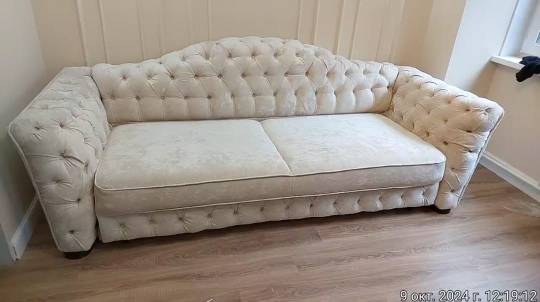 Замена обивки дивана на дому. Новоуральск